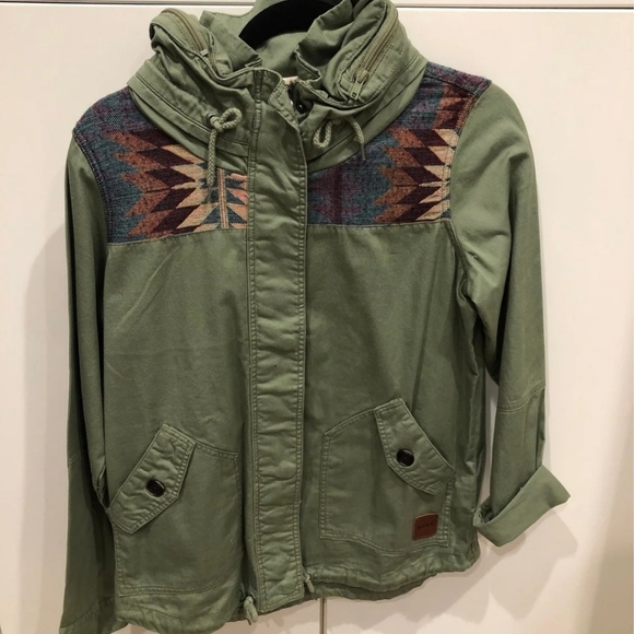 Roxy army green jacket - Picture 3 of 3